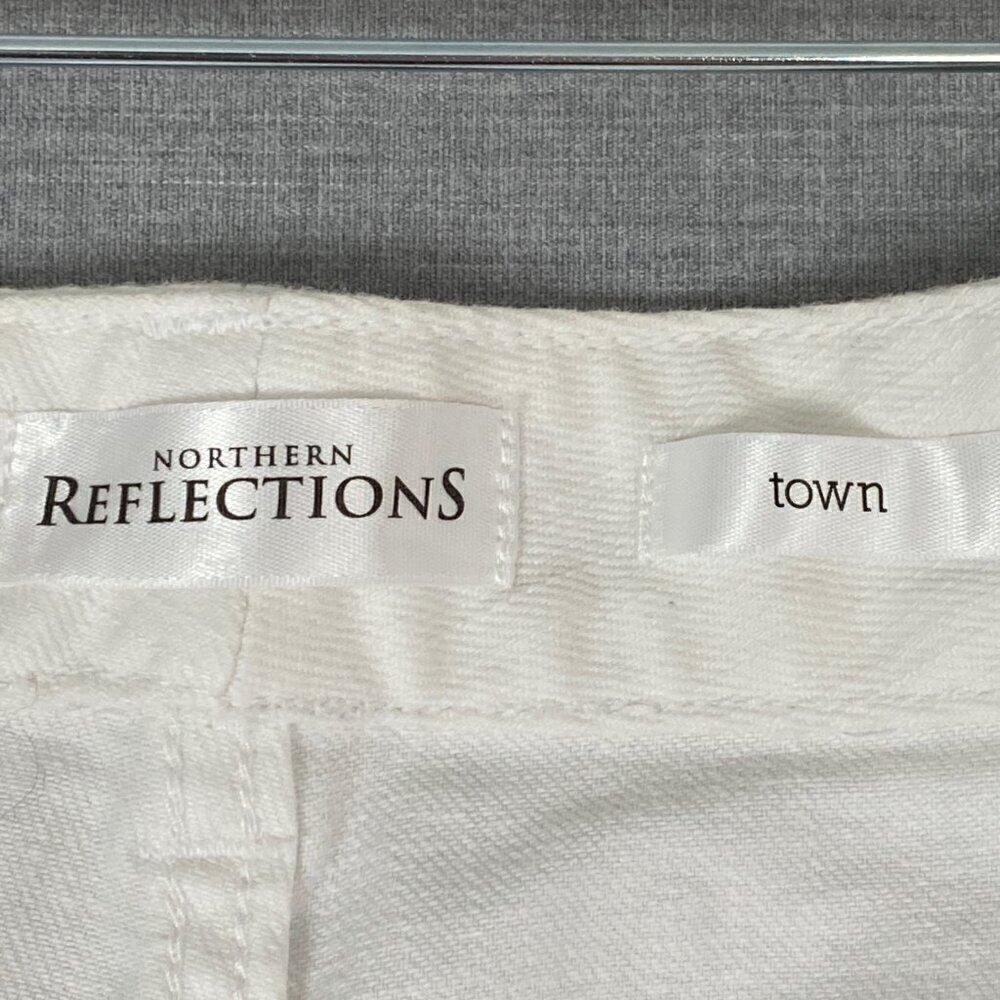 Northern Reflections Town Jeans White Mid Rise Straight Leg Sz 8 Regular - Picture 6 of 12